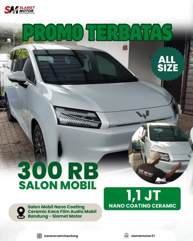 Salon mobil bandung Nano coating mobil bandung panggilan cepat rapih