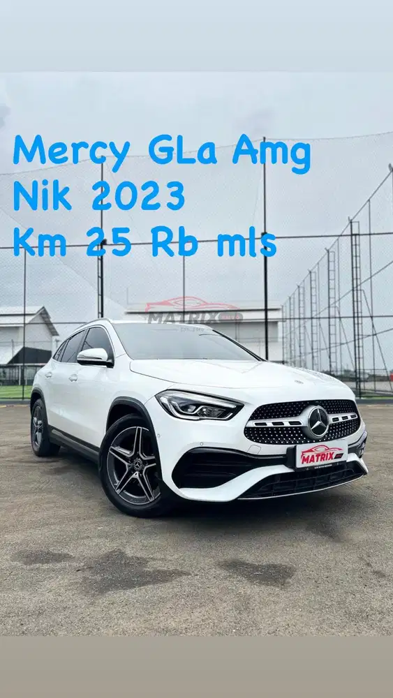 Mercy Gla200 Amg Nik 2023 White on black Siap pakai