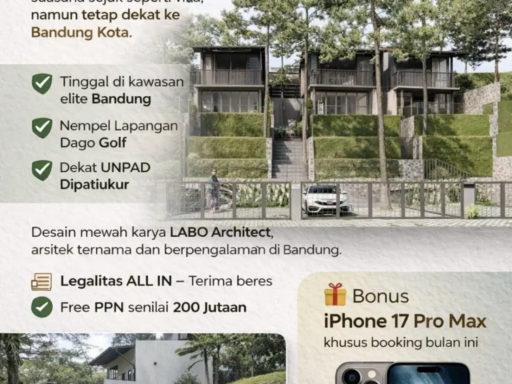 Rumah mewah, harga ramah, dekat pusat Kota Bandung