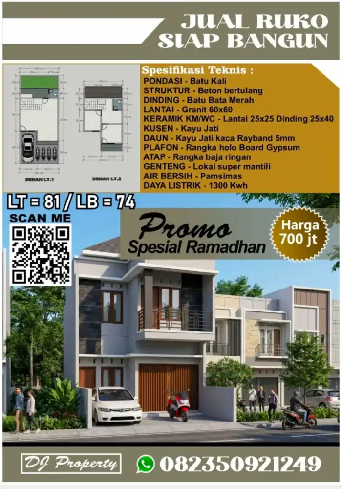 Ruko jalan raya Selokaton Purwodadi gemolong