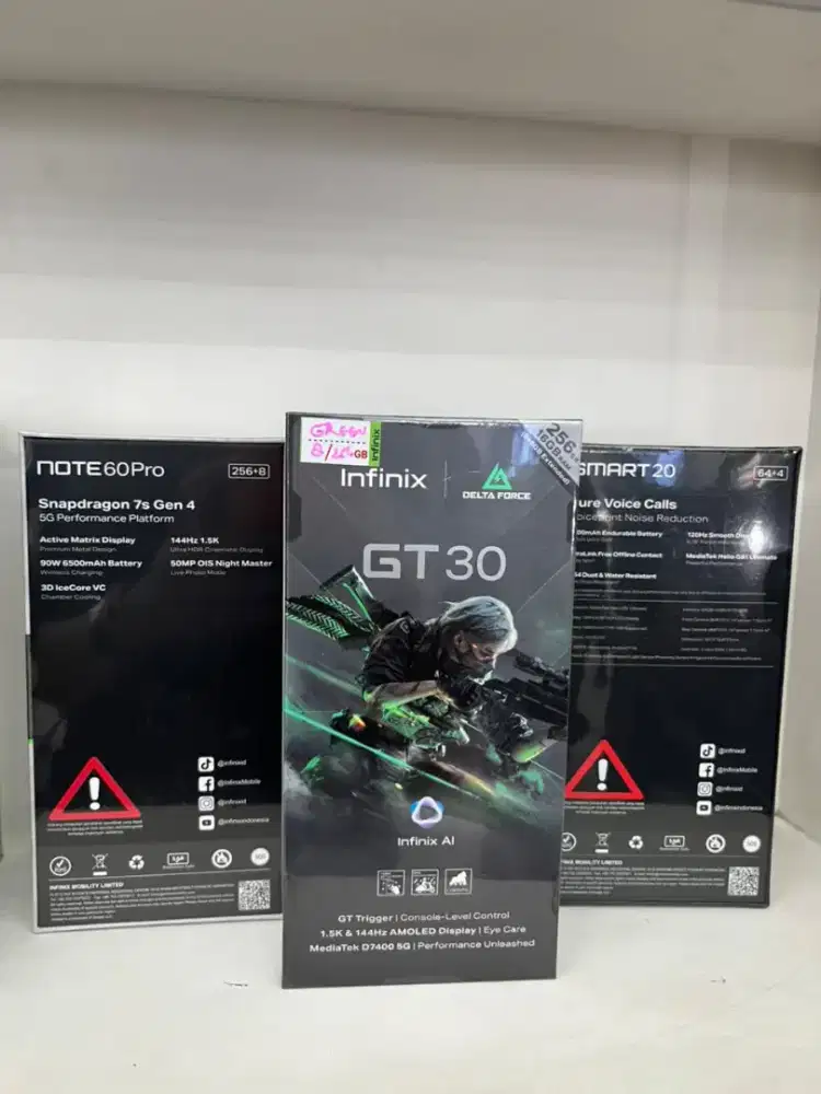 INFINIX GT 30 5G 8/256 NEW SEGEL