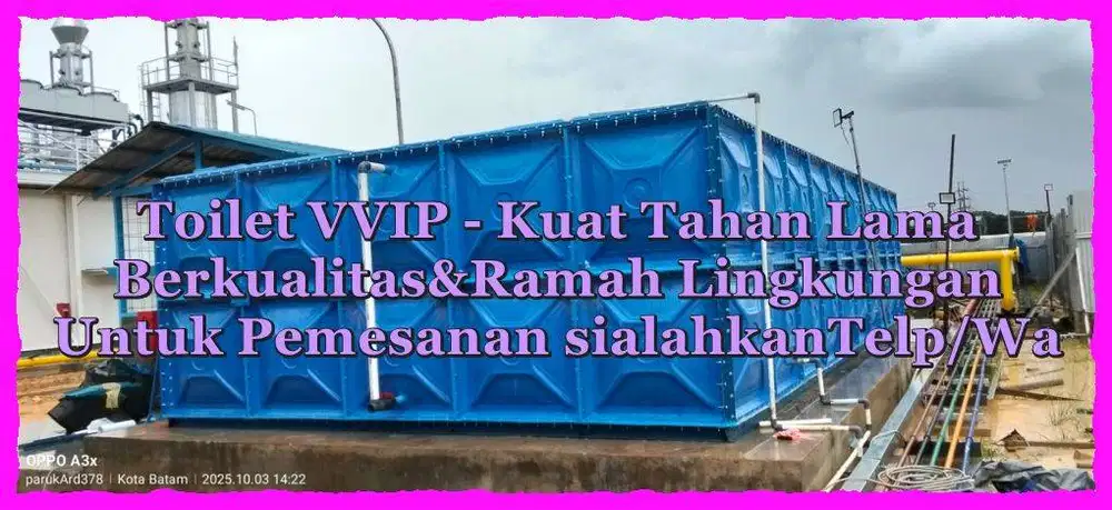 TANGKI AIR FIBERGLASS - GROUND TANK - PANEL FRP - ROOF TANK FRP