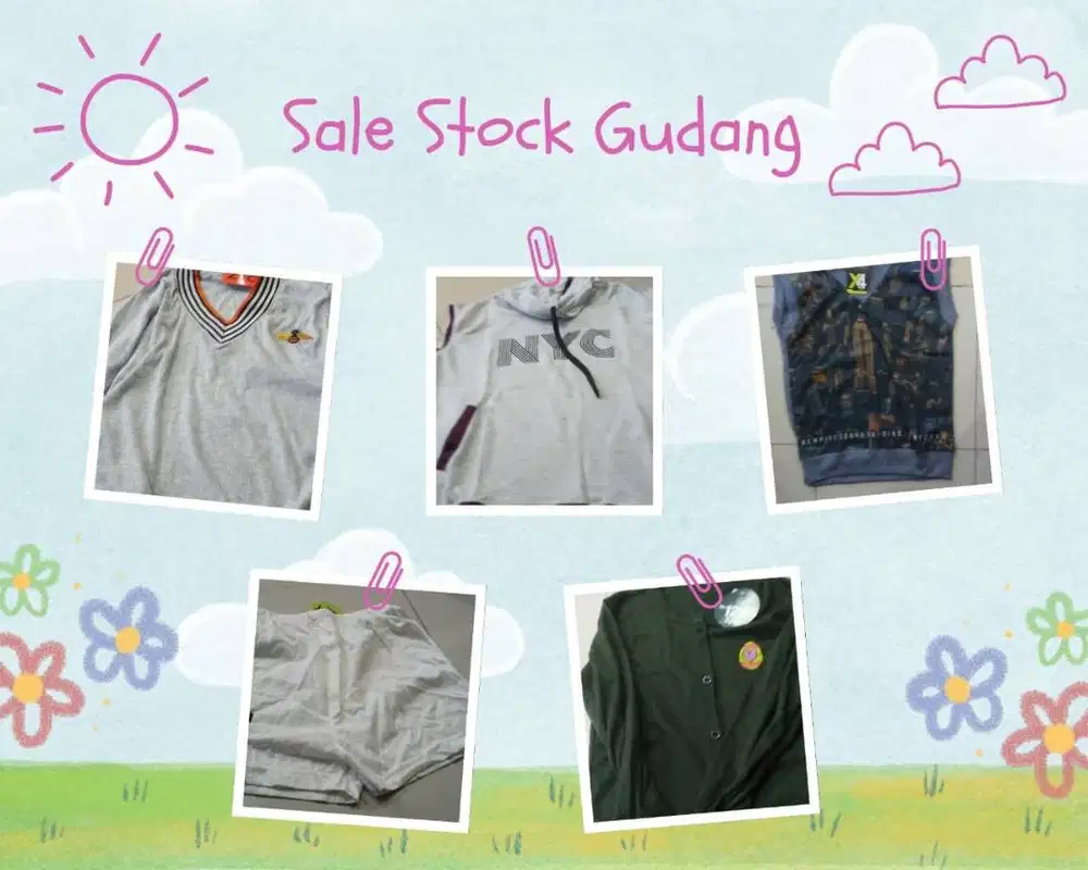 Sale Stock Gudang Baju Baru - Bisa dijual atau donasi panti asuhan