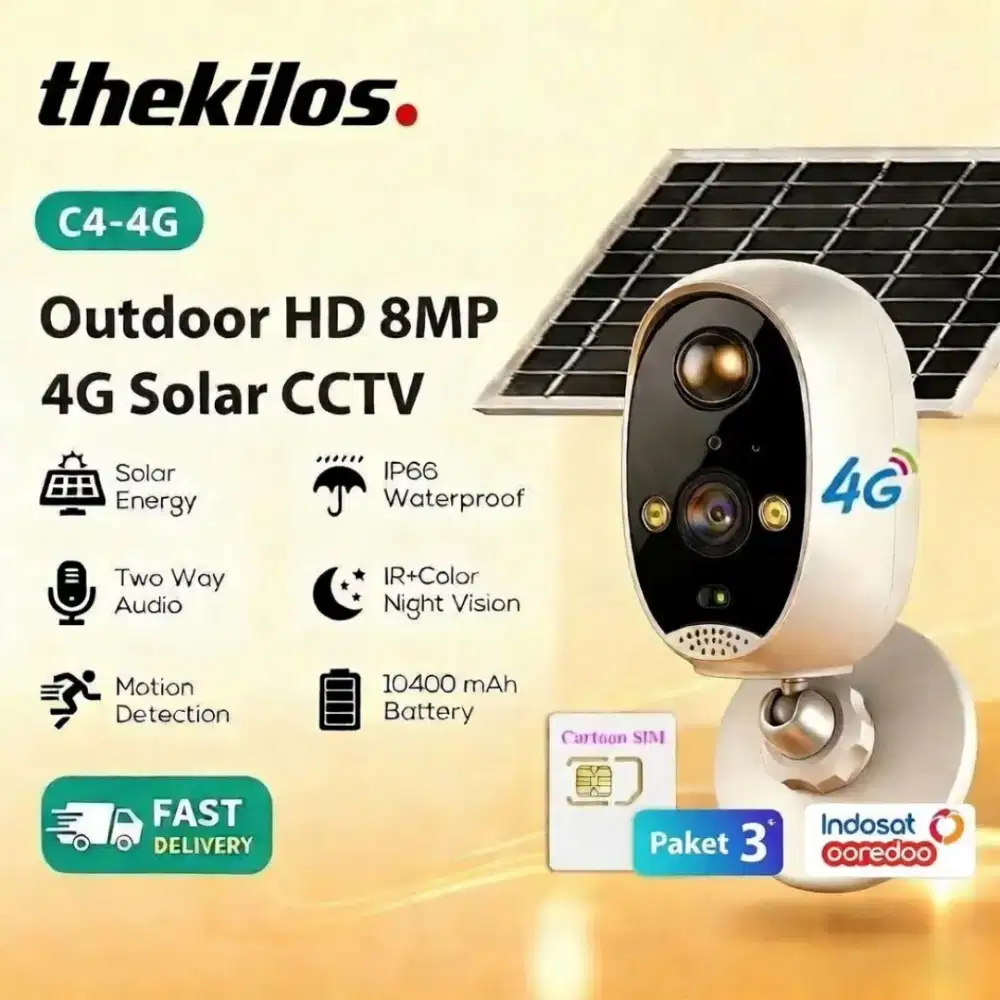 Cctv solar panel 4G paket tri Indosat