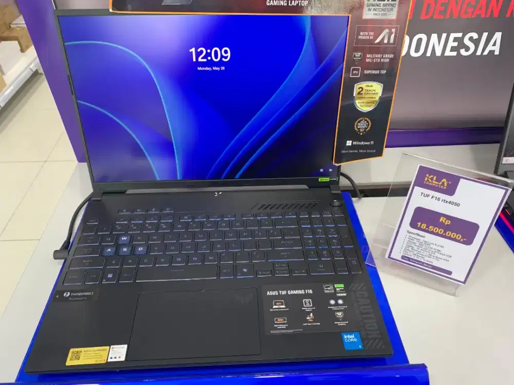 Laptop Asus Tuf Gaming F16, melayani cicilan/credit pake homecredit