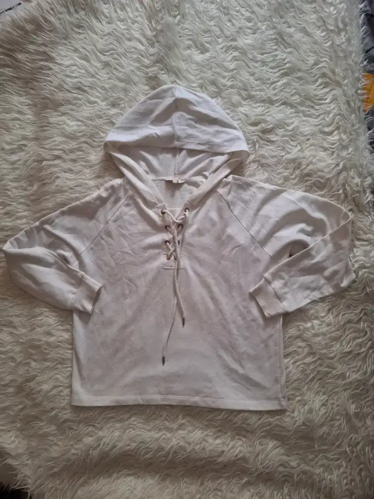 WHITE HOODIE FOR WOMAN ET CETERA