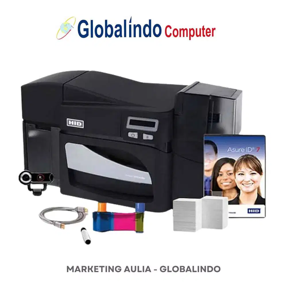 PRINTER KARTU (ID CARD) FARGO DTC4500e CETAK KARTU KARYAWAN, MAHASISWA