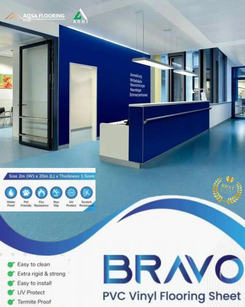 LAIV BRAVO PVC VINYL FLOORING SHEET - Vinyl Roll Lantai Rumah Sakit