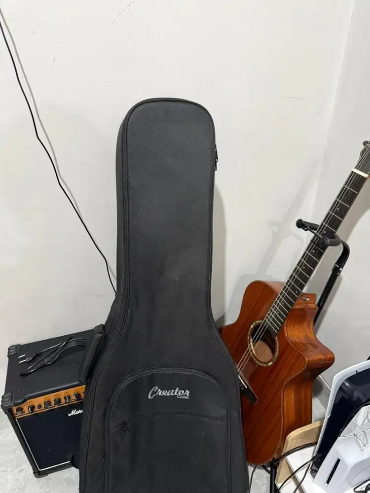 jual gitar akustik dan amplifier