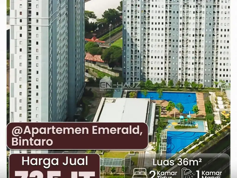 (DNL) DI JUAL APARTEMEN EMERALD, BINTARO