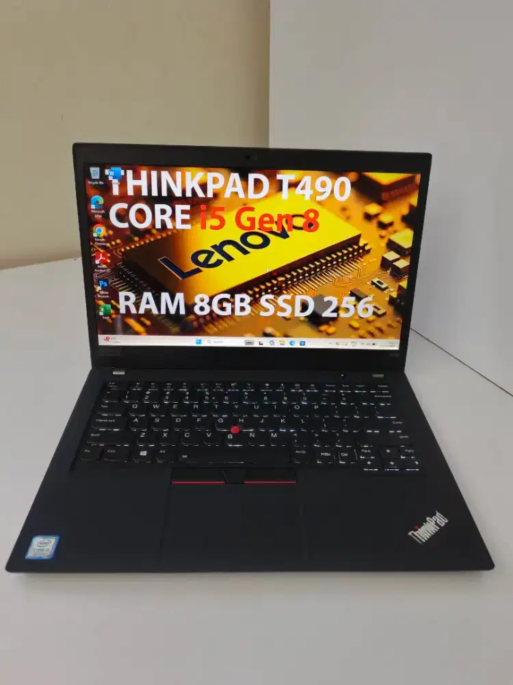 Lenovo ThinkPad T490 i5-8265U RAM 8GB SSD 256GB FHD Win11 Pro Office