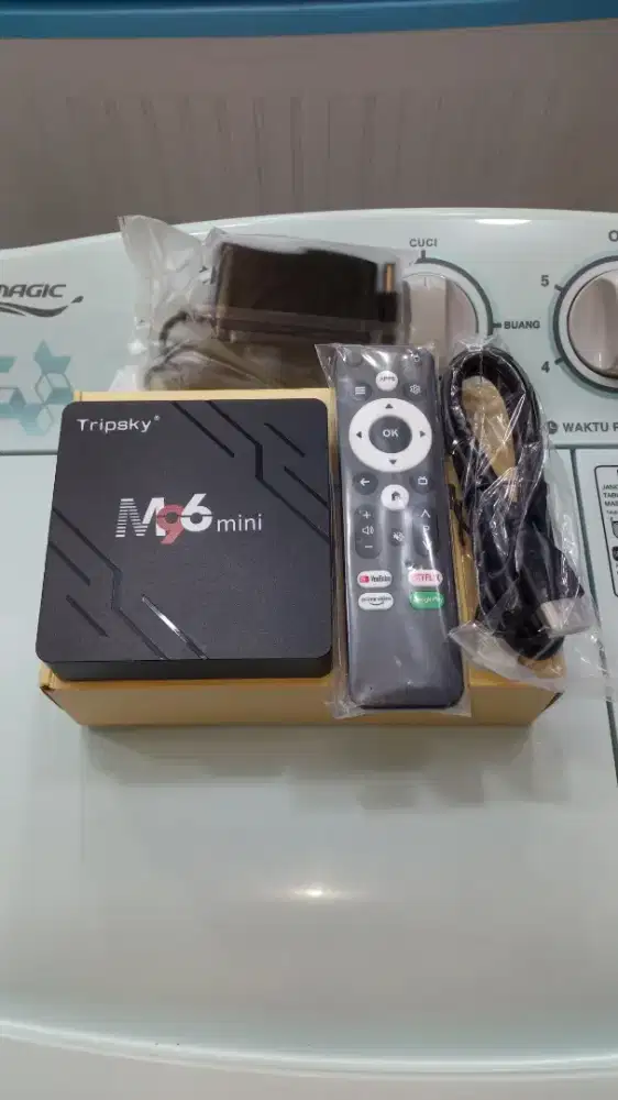 ANDROID BOX M96 TRIPSKY ORIGINAL RAM 4/32GB BISA SIARAN TV LOKAL