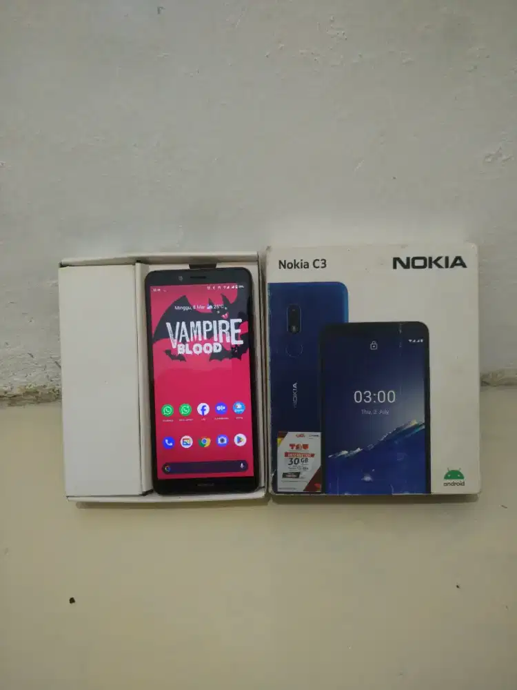 NOKIA C3 2022 hp + dus mulus banget lcd ori