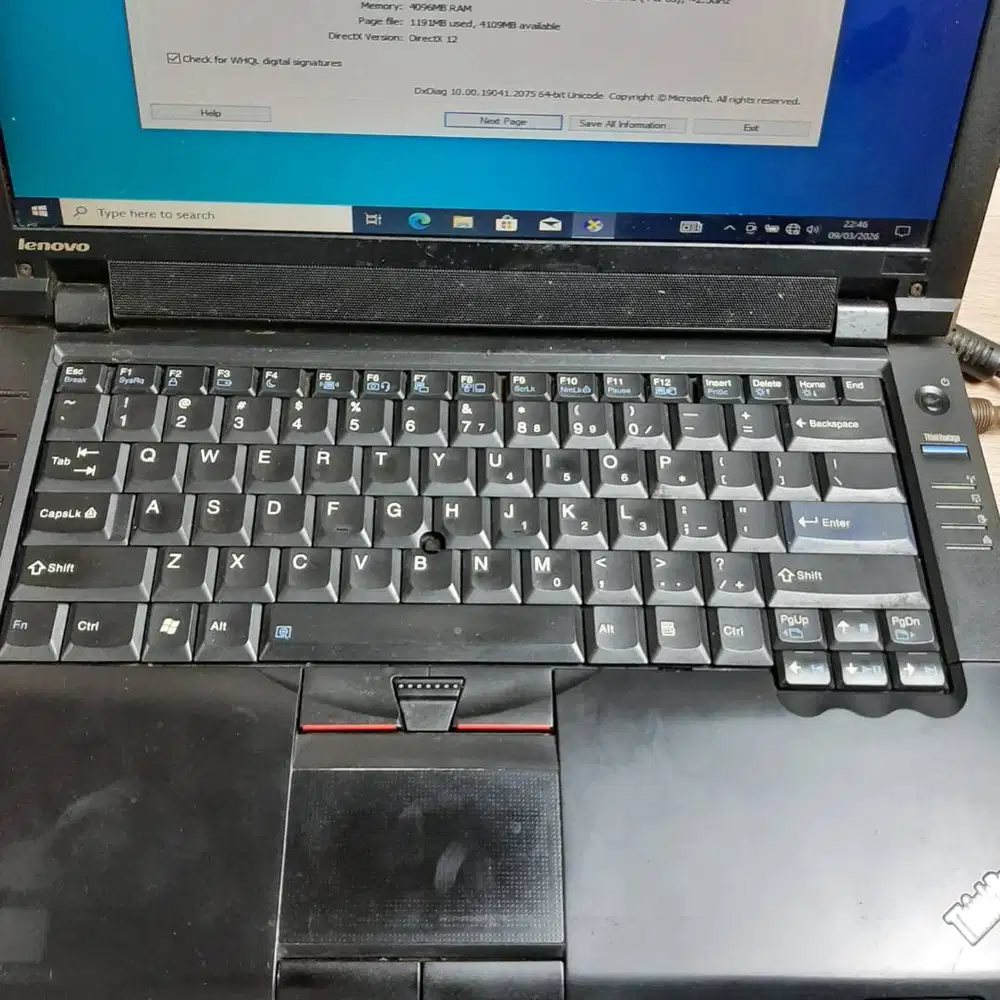 Lenovo Thinkpad L412 Intel M 350 Ram 4GB Hdd 500GB