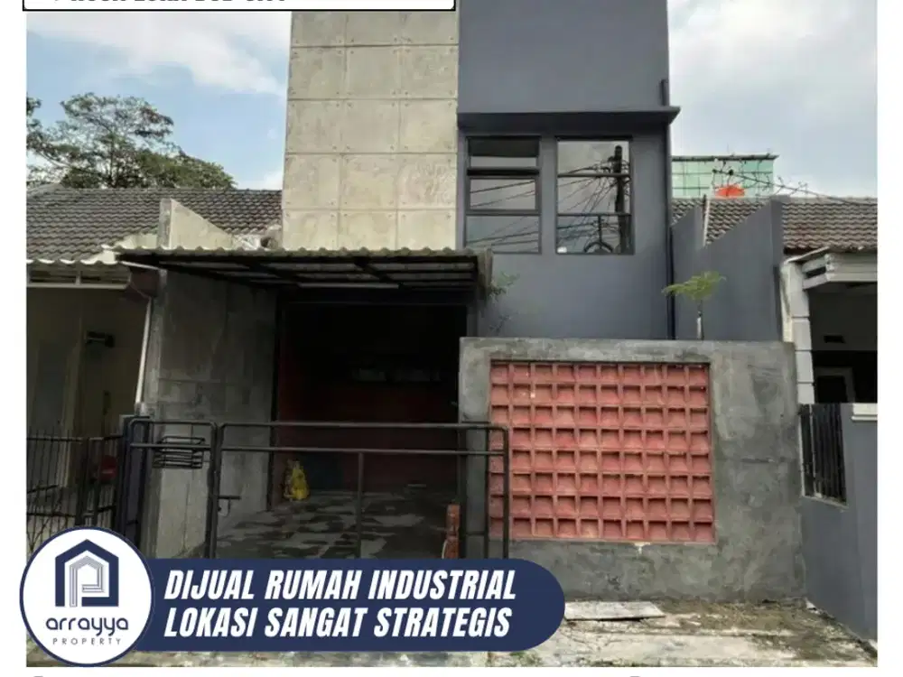 DIJUAL RUMAH SIAP HUNI DENGAN DESIGN INDUSTRIAL MODERN YANG ELEGAN DAN MODERN (GLB144)