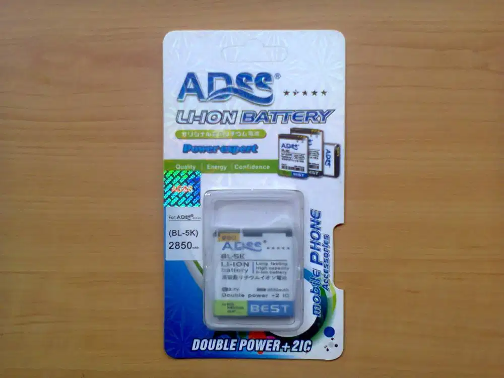 Baterai dobel power BL-5K untuk Nokia C7, N85 dan N86