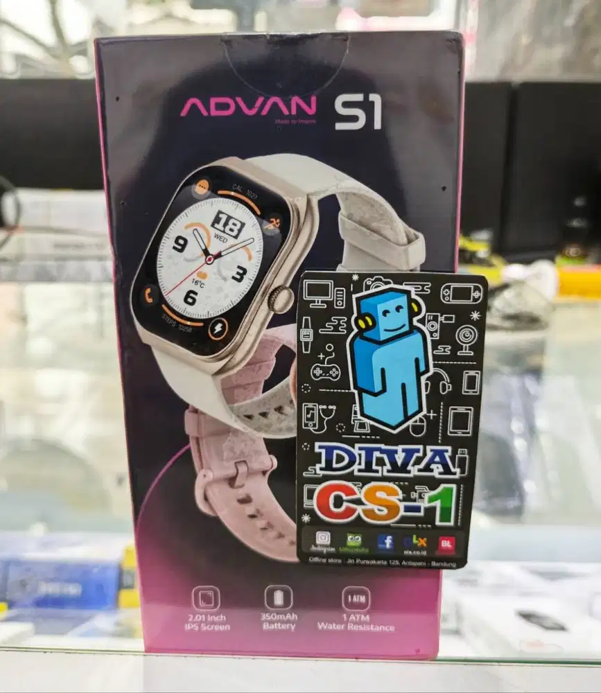 Jam Smart Watch ADVAN S1 AI Voice Asisstant Layar IPS 2.01inch IP68