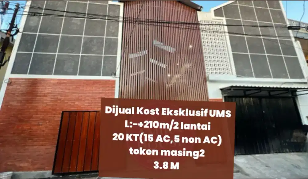 Dijual Kost Ekslusif dkt Solo Square 20 KT