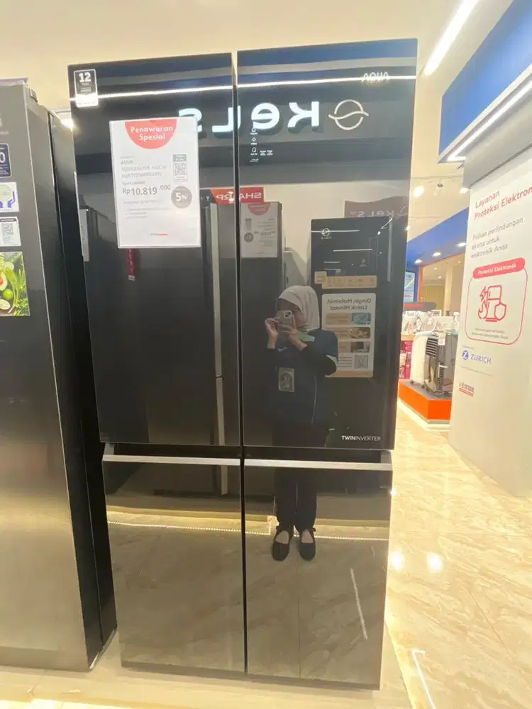 Kulkas 4pintu AQUA AQR-TTD546RBG(BK)