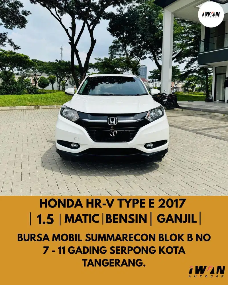 HONDA HRV E 1.5 CVT AT 20172