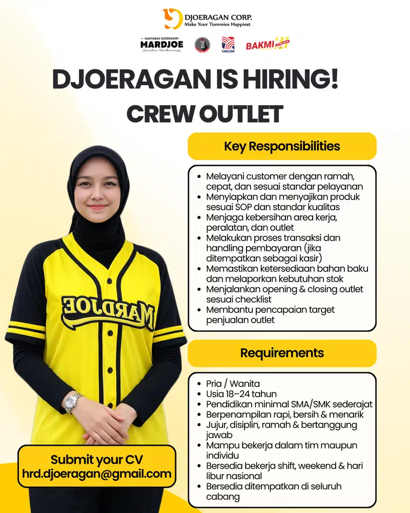 LOWONGAN PEKERJAAN MARTABAK DJOERAGAN