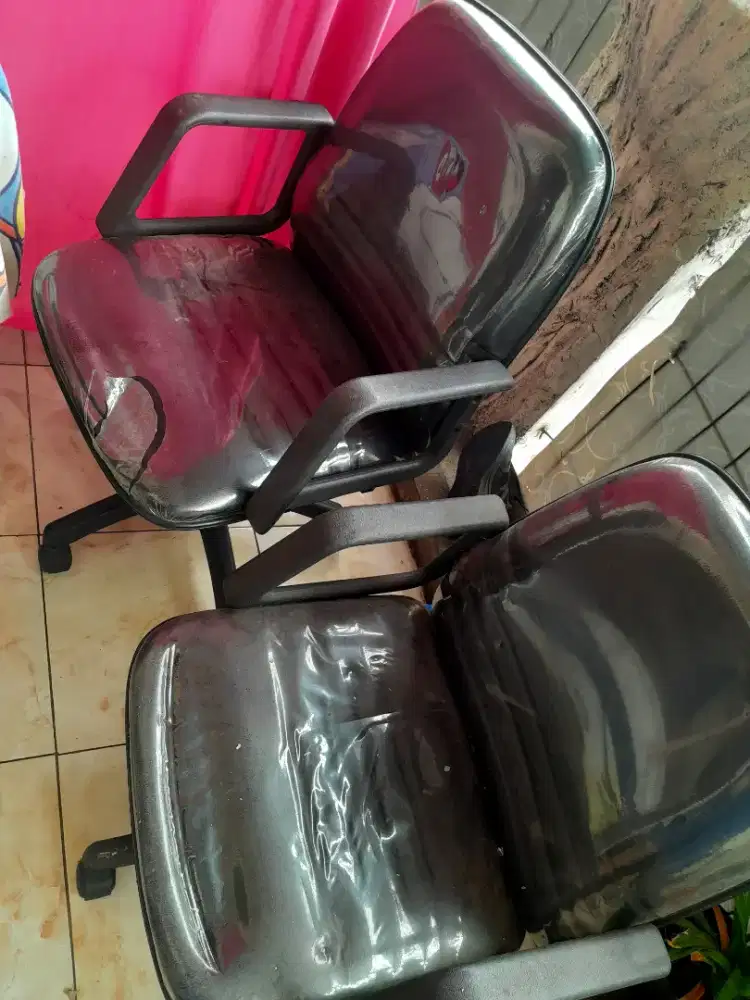 2 KURSI KANTOR KERJA BLACK