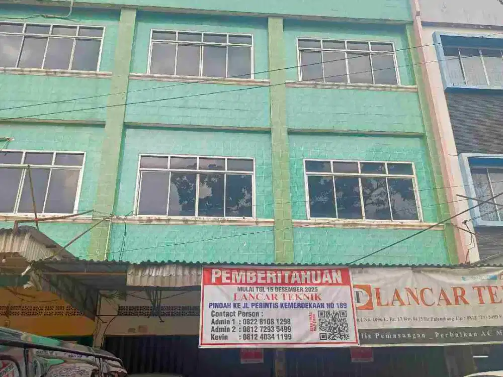 Disewakan Ruko Gandeng di Lingkaran Dempo Luar