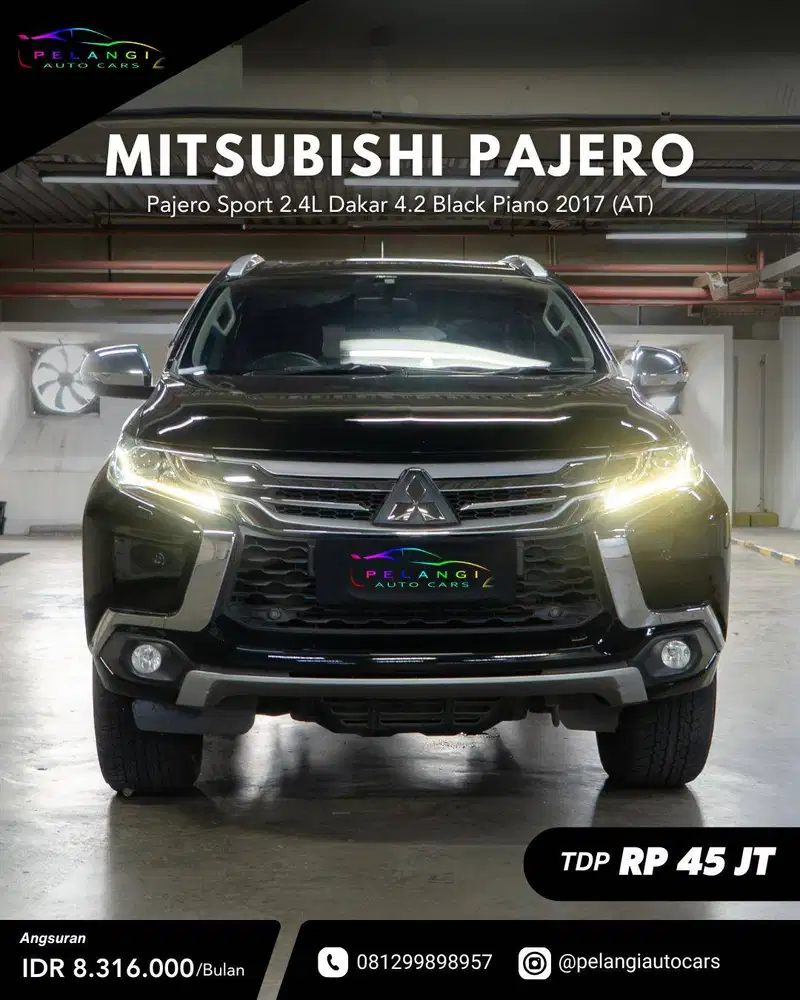FOR SALE: Pajero Sport 2.4L Dakar 4.2 Black Piano 2017 (AT)