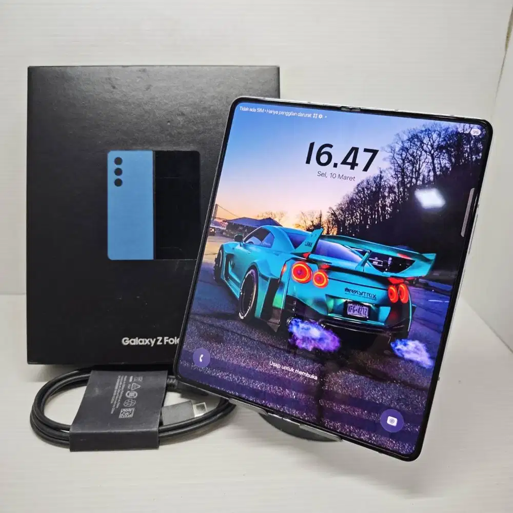 NO MINUS LENGKAP  SAMSUNG GALAXY Z FOLD 5 5G  12/256 BLUE EX SEIN RESM