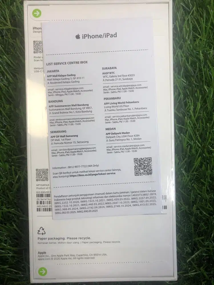 IP 17 pm ibox PAA 512gb baru segel