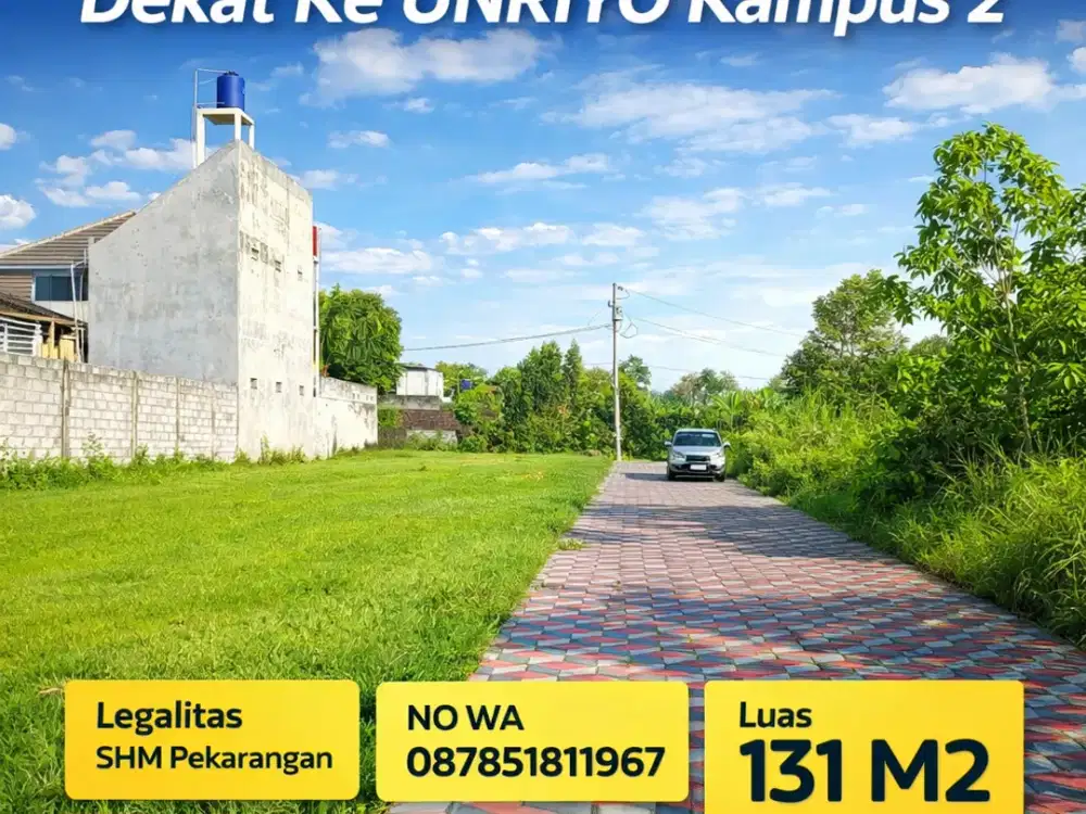 Tanah Maguwoharjo 3 menit dari  UNRIYO kampus 2