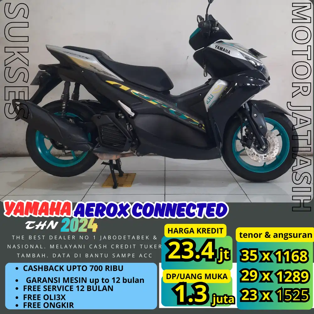 PROMO (SUKSES MOTOR) DP TERMURAH CUMA SYARAT KTP&KK AEROX CONNECT 2024