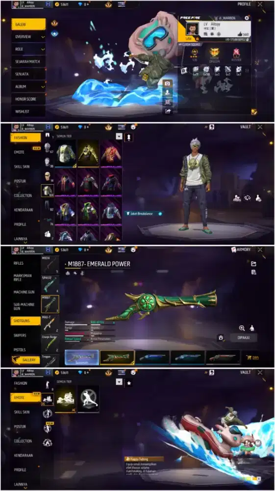 Jual akun ff murah meriah yg minat lansung inbok