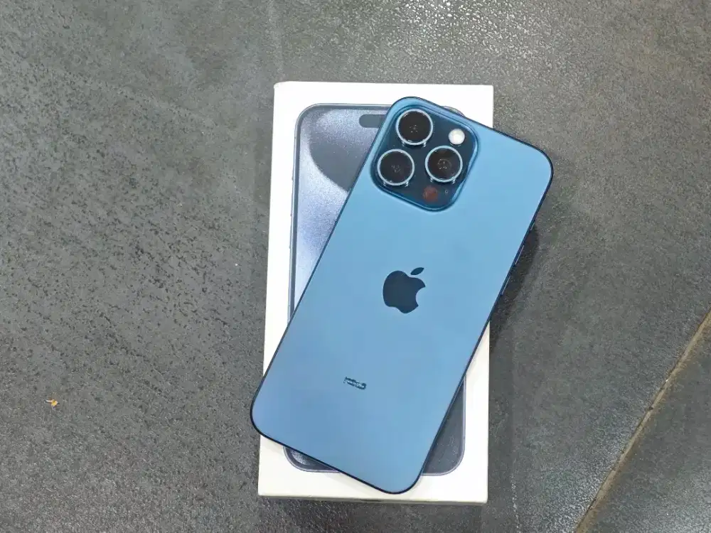 iPhone 15 Pro Max 256GB Blue ResmiBox