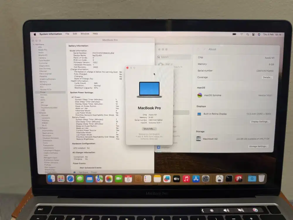 Macbook Pro M1 16/256GB