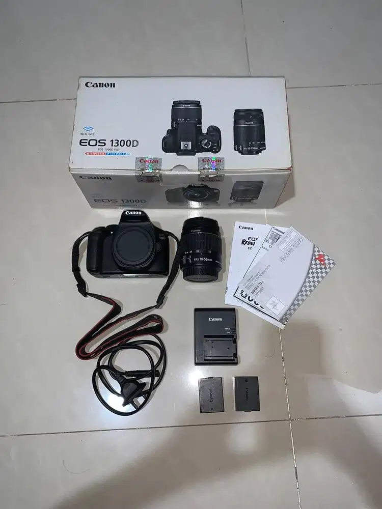 Jual Kamera Canon 1300D Fullset