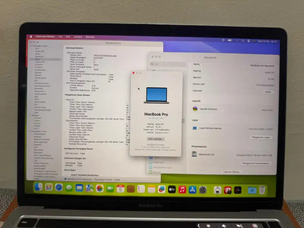 Macbook Pro M1 16/256GB