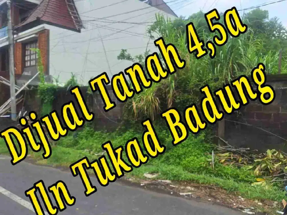 Dijual Tanah 4,5a di Jln Tukad Badung Renon Denpasar Bali