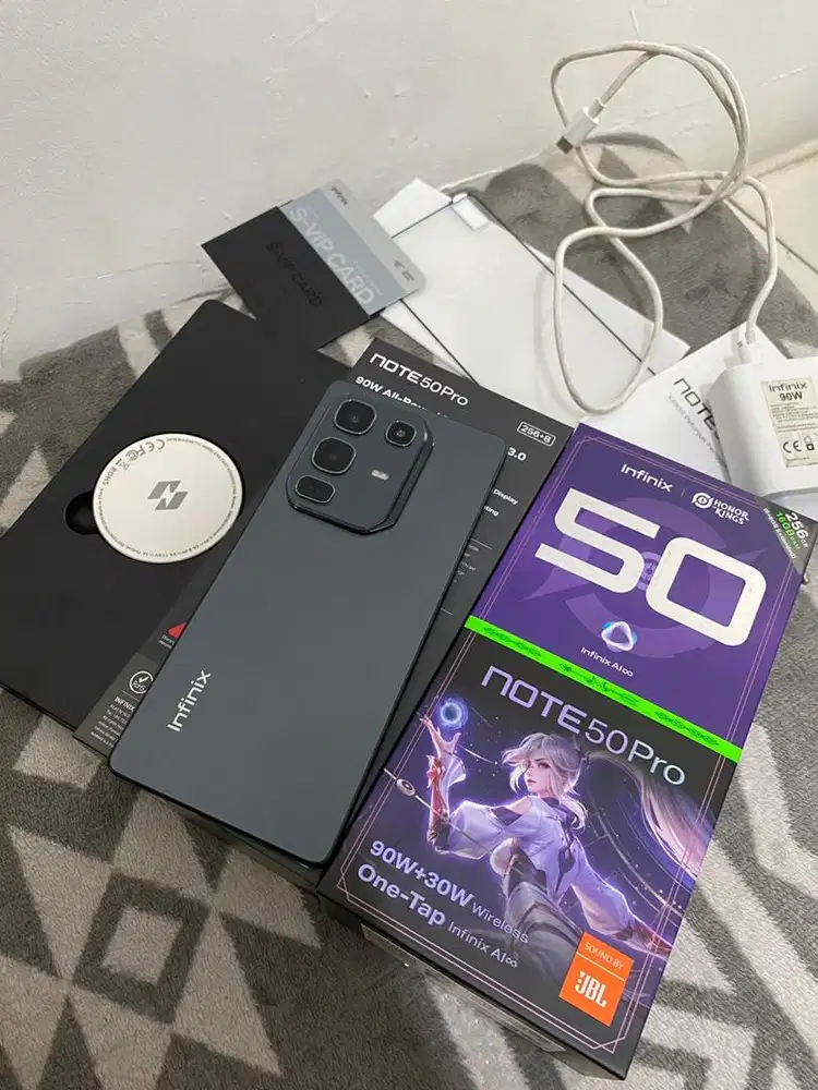 Infinix note 50 4G Pro 8+8/256 fullset kelengkapan