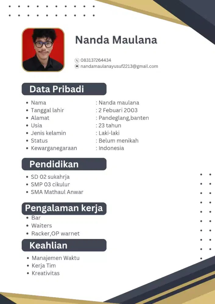Info lokernya kaka