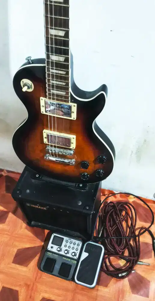 Gitar elektrik Gibson premium,nux mg100,speaker Yamaha GA 1511