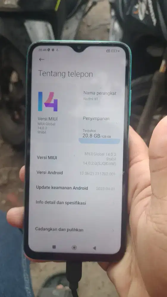 Redmi 9T ram 6+2/128