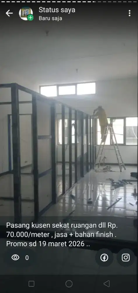 PROMO SEKAT ALUMINIUM KACA & ACP UNTUK RUANGAN KANTOR DAN RUMAH