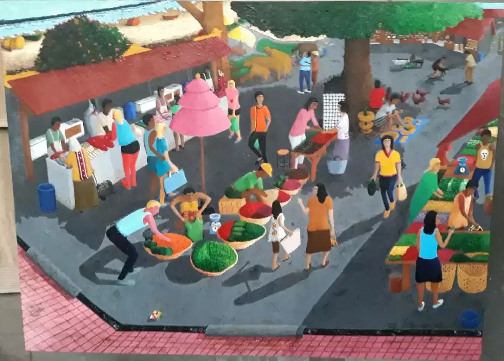 LUKISAN PASAR TRADISIONAL