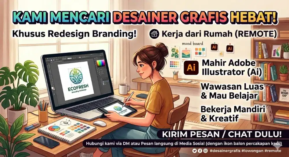 Cari designer grafis untuk branding (freelance)