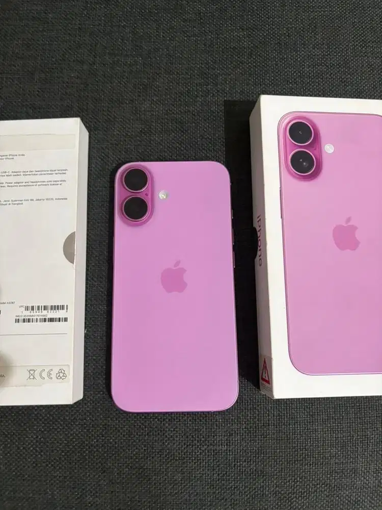 Iphone 16 128gb ibox Fullset mulus (Garansi On April 2026)
