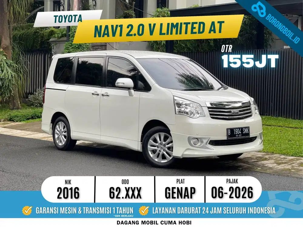 Low KM | Toyota NAV1 Bensin V Limited Metik 2016 Putih