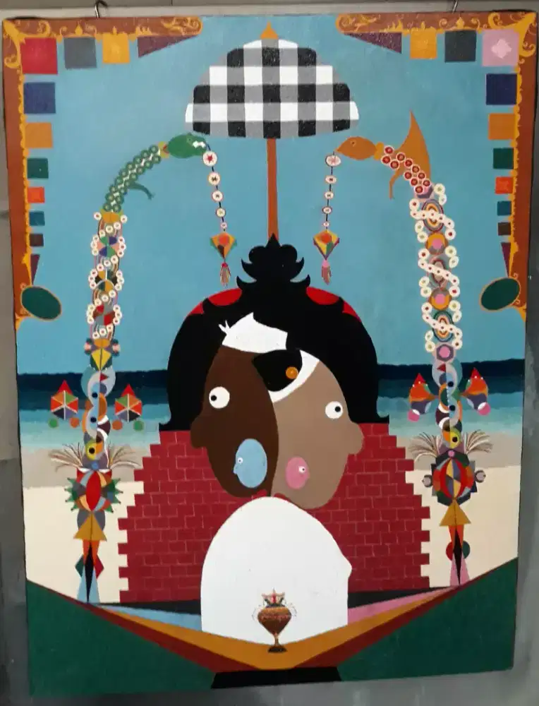 LUKISAN ABSTRAK GALUNGAN