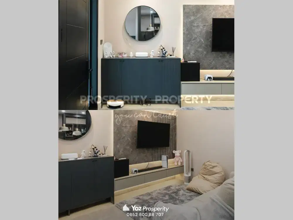 Rumah Sudah Renovasi Full Interior dan Furnished di Cluster Samara Paramount Gading Serpong Tangerang Selangkah ke Ruko Aniva