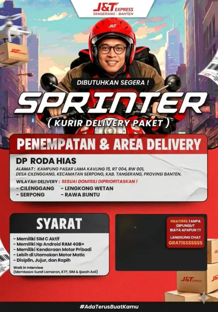 KURIR JNT EXPRESS RODA HIAS SERPONG